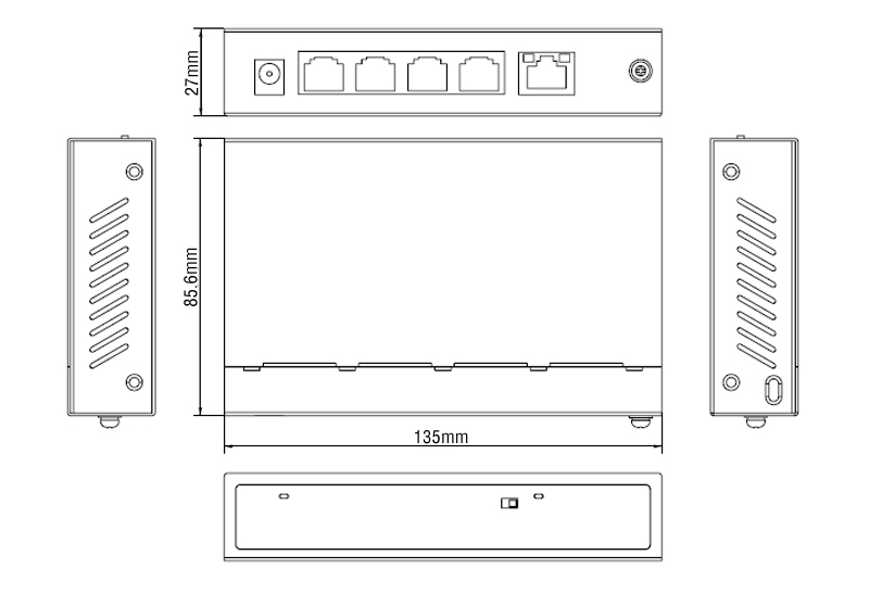 4 ports poe switch